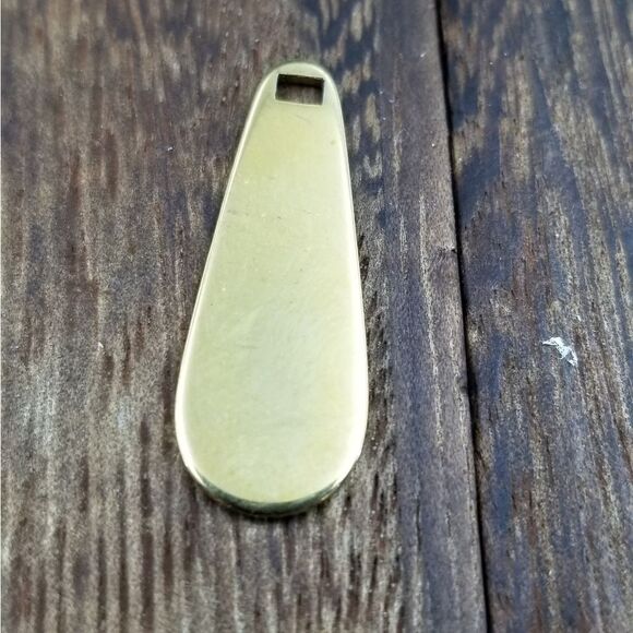 Simplistic gold tone bar dangle necklace pendant - Picture 1 of 2